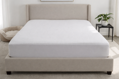 Protège-matelas en coton éponge