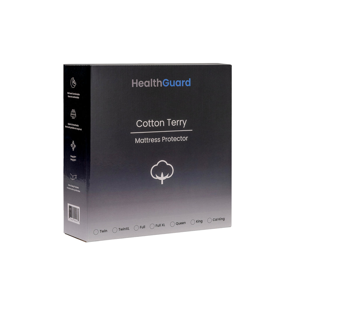 Protège-matelas en coton éponge