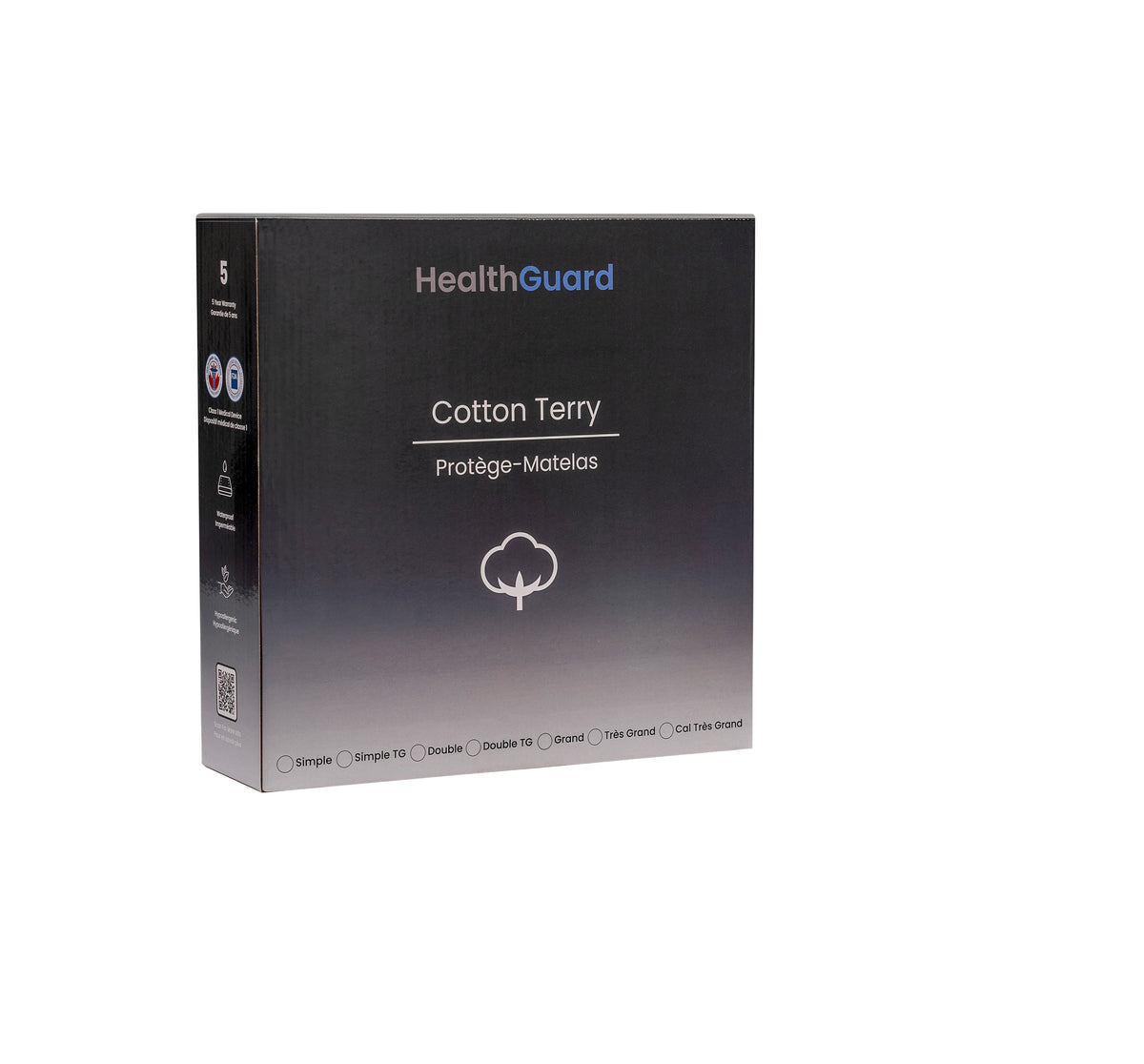 Protège-matelas en coton éponge