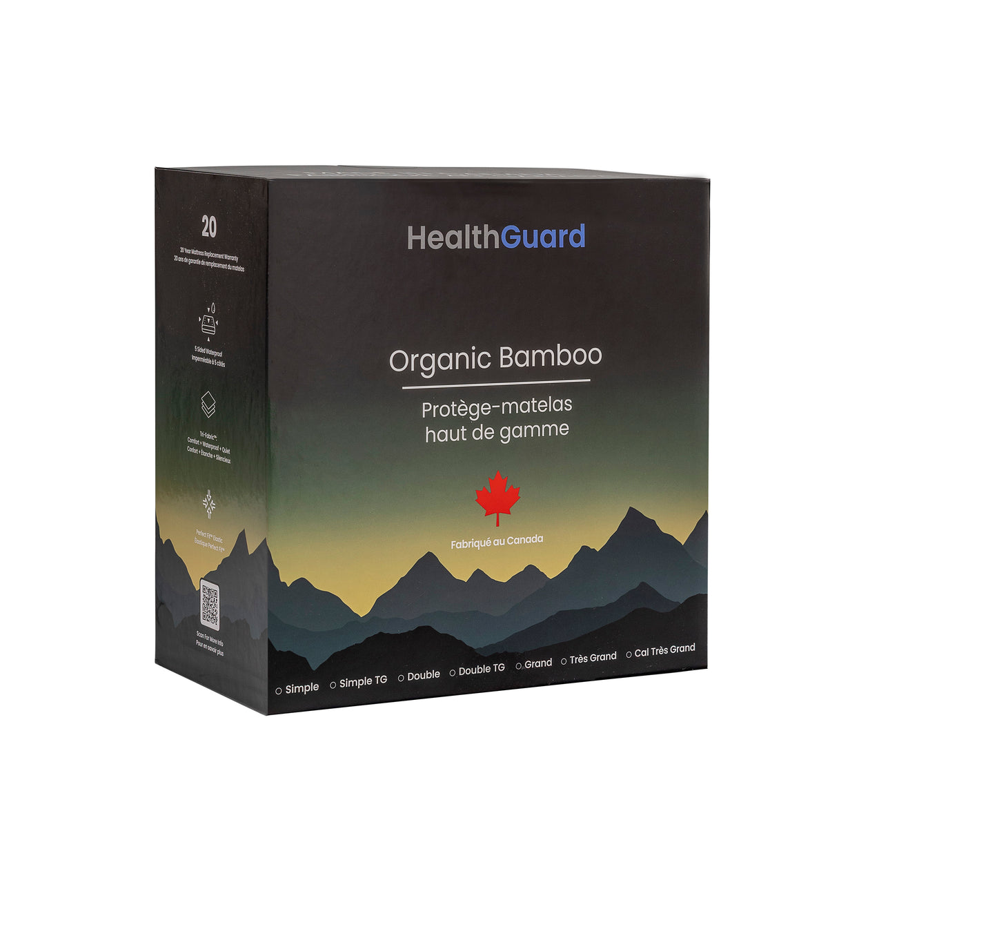 Protège-matelas en bambou biologique